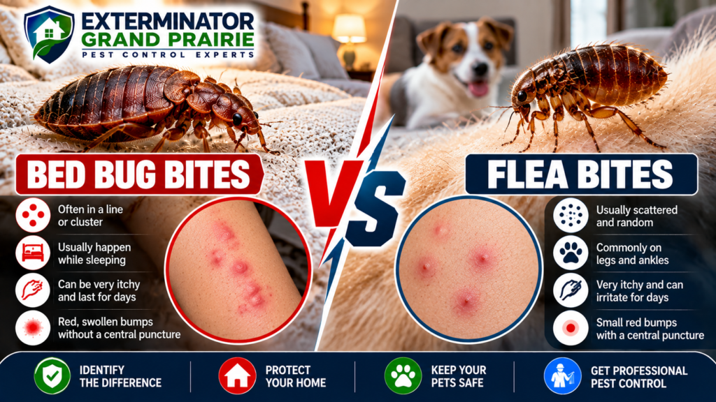 difference check Bed Bug Bites vs Flea Bites
