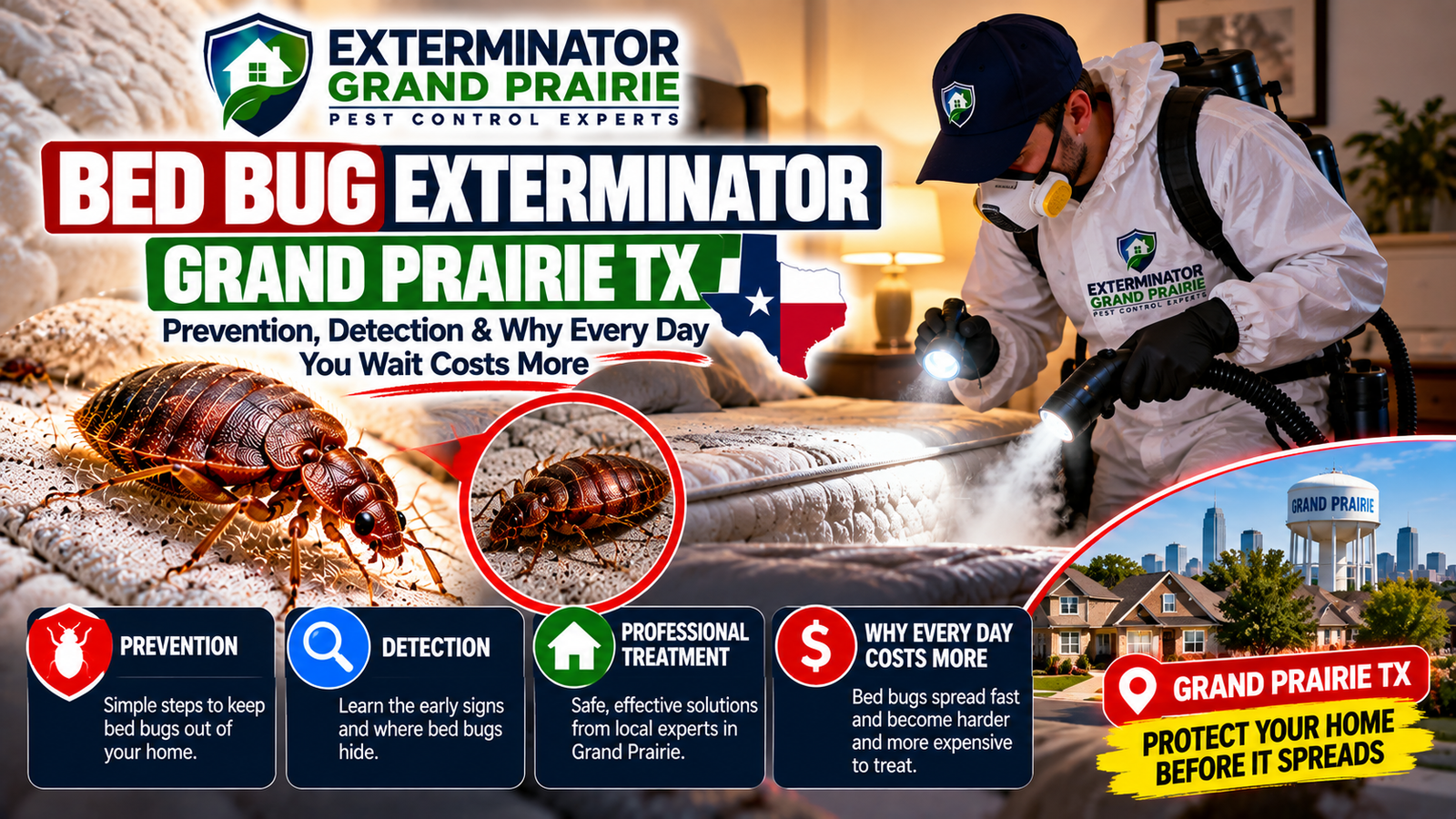 bed bug exterminator grand prairie tx professional service
