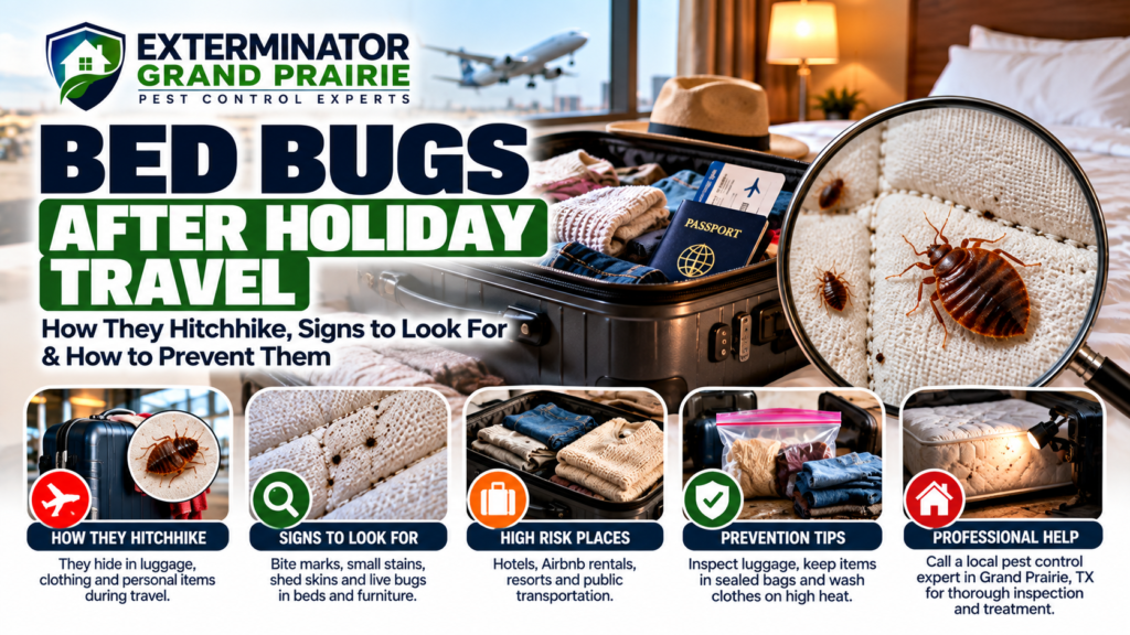 Bed bug treatment cost Grand Prairie TX after holiday travel