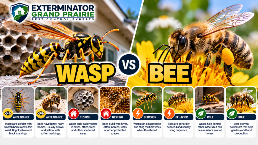 Wasp vs Bee