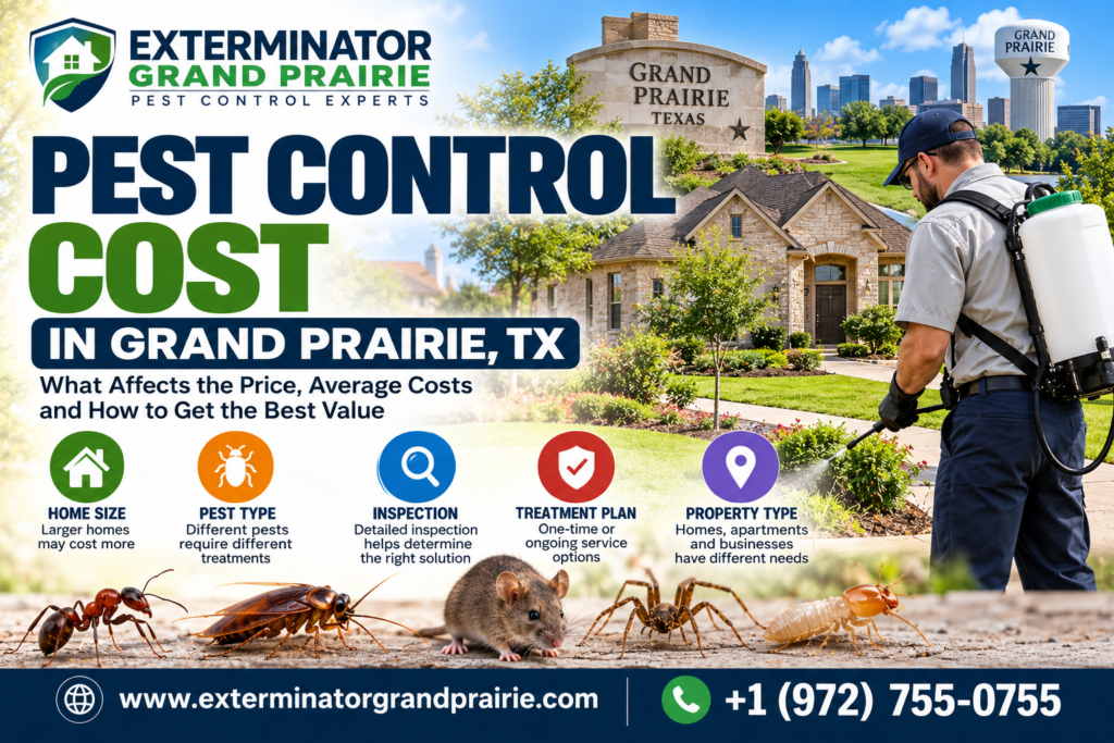 Pest control cost pricing for Grand Prairie TX homeowners